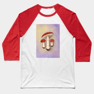 Amanita Muscaria with background Baseball T-Shirt